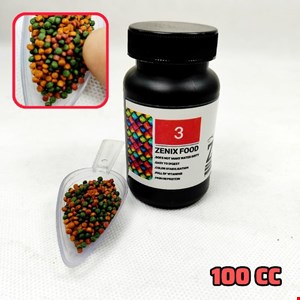 غذا ماهی آکواریوم ZENIX 3 حجم 100 سی سی