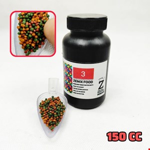 غذا ماهی آکواریوم ZENIX 3 حجم 150 سی سی
