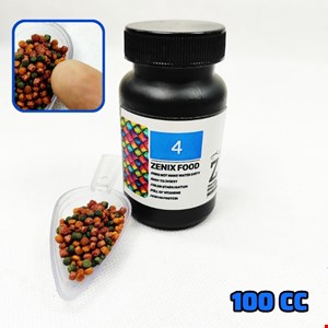 غذا ماهی آکواریوم ZENIX 4 حجم 100 سی سی