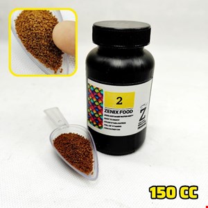 غذا ماهی آکواریوم ZENIX 2 حجم 150 سی سی
