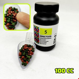 غذا ماهی آکواریوم ZENIX 5 حجم 100 سی سی