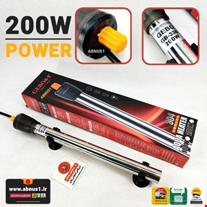 بخاری دقیق استیل آکواریوم GEBO 200W