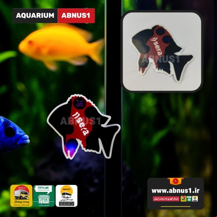 دماسنج آکواریوم SERA برچسبی طرح ماهی TROPHEUS BEMBA