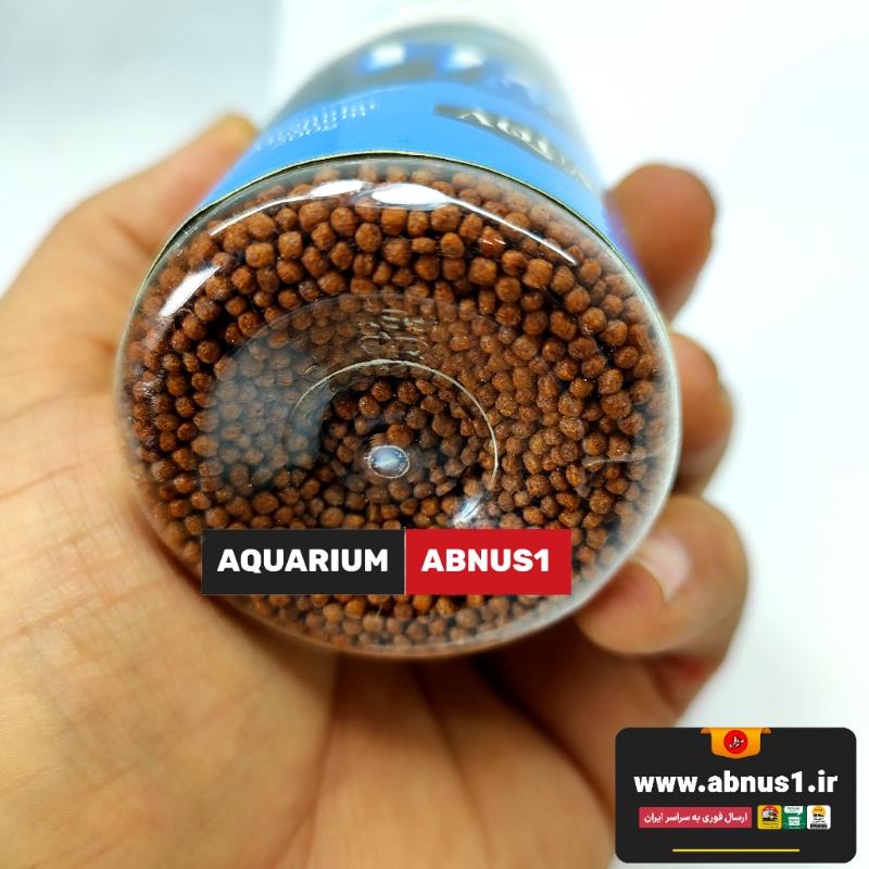 غذا رنگدانه ماهی آکواریوم CICHLID AQUA وزن 200 گرم مخصوص ماهیان سیکلیدغذای گرانول متوسط روی‌آبی AQUA با فرمول رنگدهی قوی برای سیکلیدهاغذای تخصصی سیکلید AQUA برای افزایش درخشندگی، رنگ و سلامت ماهی