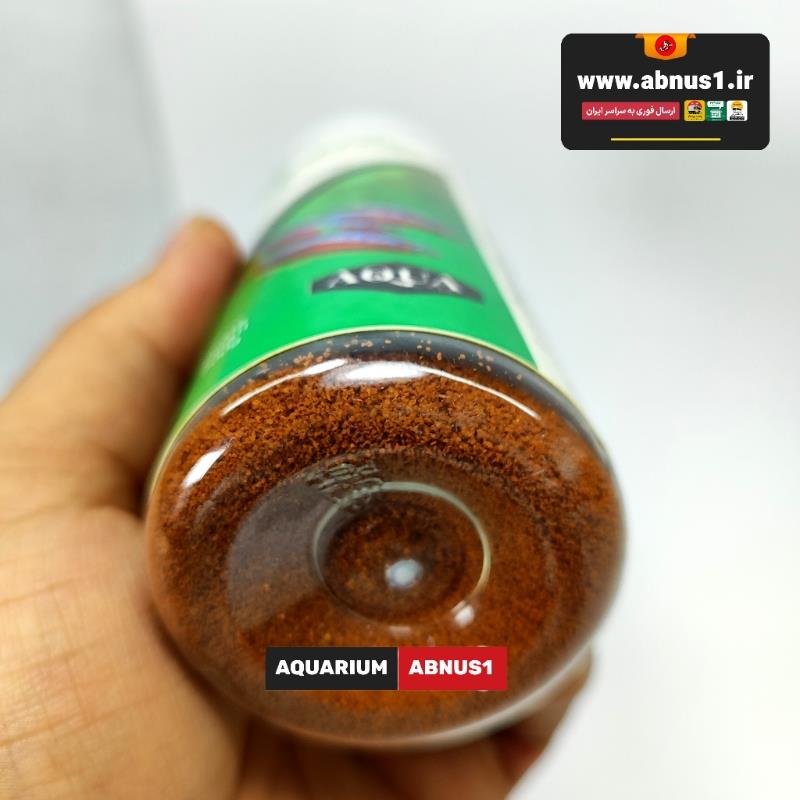 غذا رنگدانه ماهی آکواریوم PLANT FISH AQUA وزن 200 گرم مخصوص آکواریوم‌های پلنتغذای پلیت ریز قرمز AQUA مناسب نئون، گوپی و بچه‌ماهی‌هاغذای تخصصی ماهیان ریز آکواریومی برای افزایش رنگ و درخشندگی 
