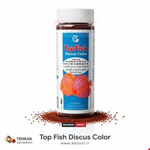 غذا ماهی آکواریوم DISCUS COLOR برند TOP FISH حجم 400ML