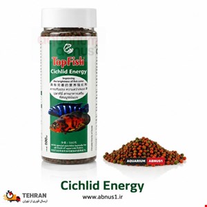 غذا ماهی آکواریوم CICHLID ENERGY برند TOP FISH حجم 400ML