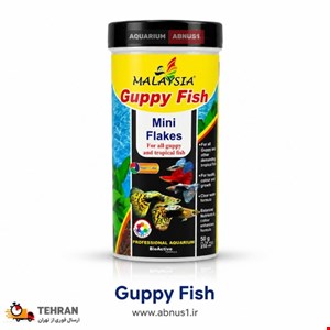 غذا ماهی آکواریوم GUPPY FISH برند MALAYSIA حجم 280ML