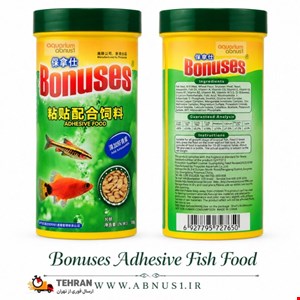 غذا ماهی آکواریوم قرص جسبان Adhesive برند Bonuses تعداد 200 عدد 100g