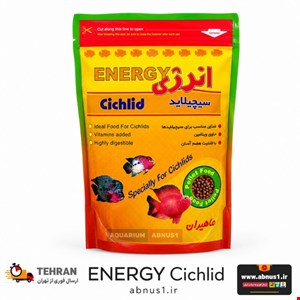غذا ماهی آکواریوم انرژی سیچلاید برند ماهیران وزن 500G
