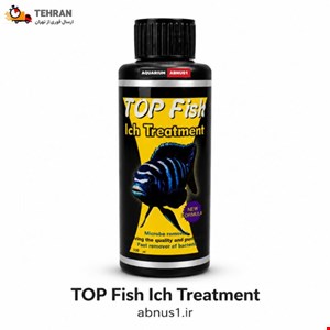 محلول آکواریوم ضد ایک خال سفید TOP FISH حجم 100 میل