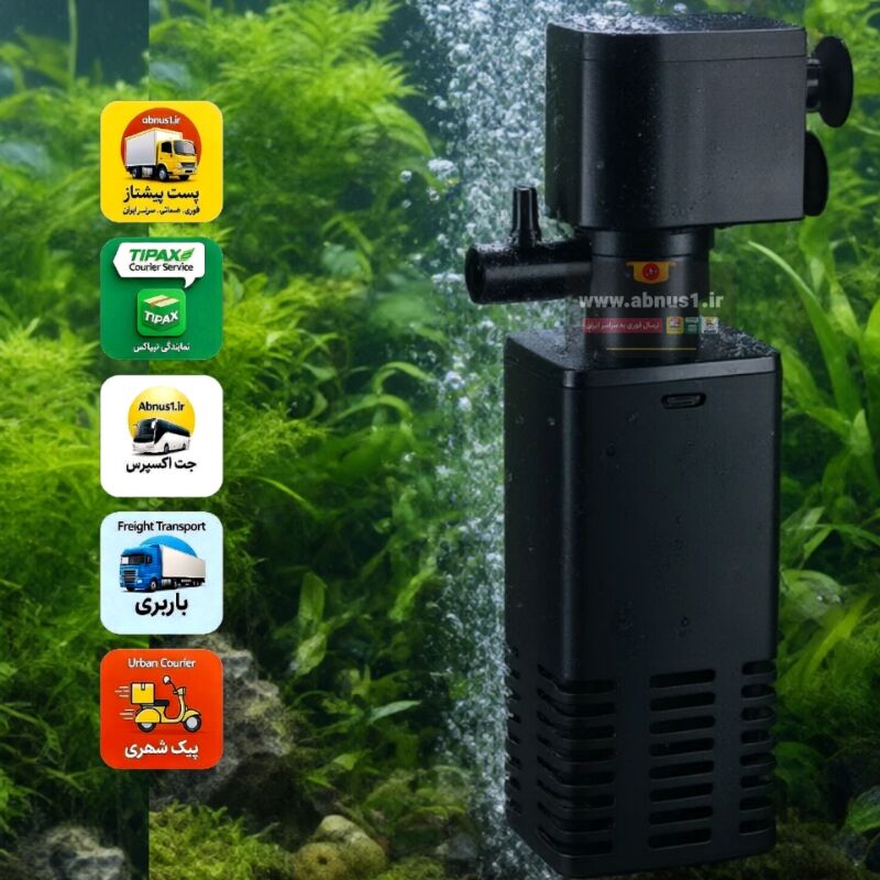 فیلتر داخلی آکواریوم سوبو مدل SOBO WP-950F با توان ۶ وات، گردش آب ۵۰۰ لیتر در ساعت و سیستم هوادهی مجزا. خرید فیلتر تصفیه آب ضدآب و بی‌صدا مناسب انواع آکواریوم آب شیرین و شور با تضمین کیفیت و راندمان بالا.