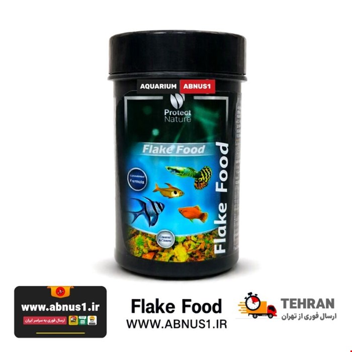 غذا ماهی آکواریوم پولک FLAKE FOOD پروتکت نیچر 110ML