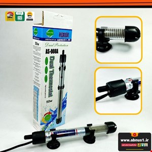 بخاری 2 ترموستات آکواریوم 50w وات مدل AS-008A برند ASIAN STAR