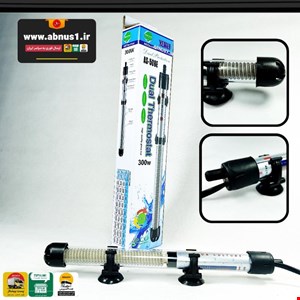 بخاری 2 ترموستات آکواریوم 300w وات مدل AS-508E برند ASIAN STAR