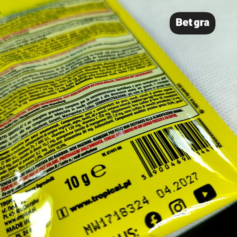 betta granualt tropical فذا بتا گرانول تروپیکال