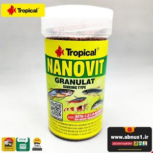 غذا ماهی آکواریوم برند تروپیکال nano vit granulat 100ml نانو ویت گرانول