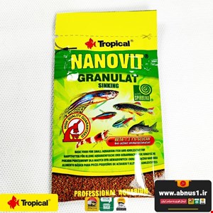 غذا ماهی آکواریوم برند تروپیکال nano vit granulat 10g نانو ویت گرانول