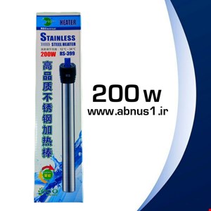 بخاری استیل آکواریوم مدل 200 وات rs-399 برند آر اس الکتریکال