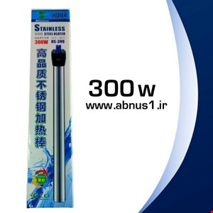 بخاری استیل آکواریوم مدل 300 وات rs-399 برند آر اس الکتریکال